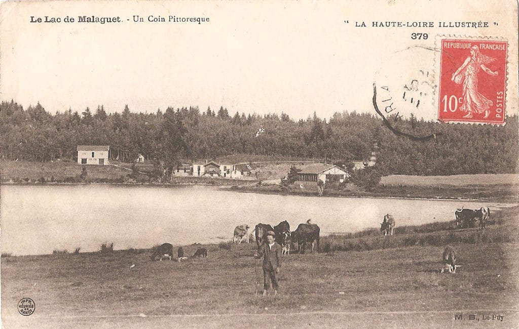 Carte postale du lac de Malaguet